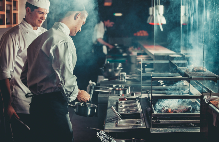 Kitchen automation at a restaurant Kitchen automation at a restaurant