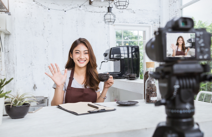 Restaurant owner creating her own video Restaurant owner creating her own video