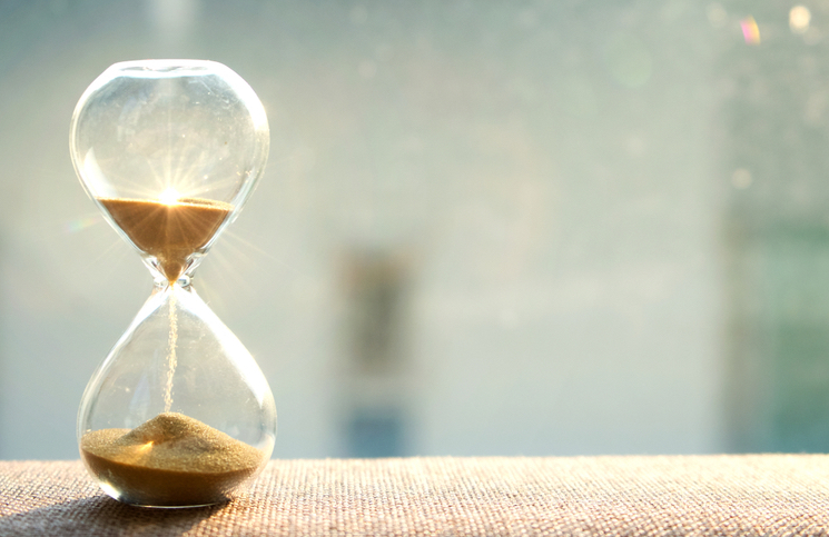 Time passing in an hourglass Time passing in an hourglass